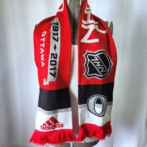 Nhl 100 Classic Scarf Ottawa Senators Montreal Canadians adidas 1917-2017
